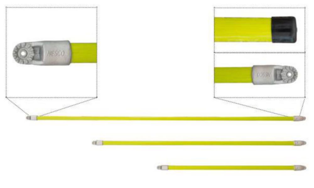 CTOS HD Hot Stick with Universal & Rubber Cap - W 1.5" x L 4' to 12'