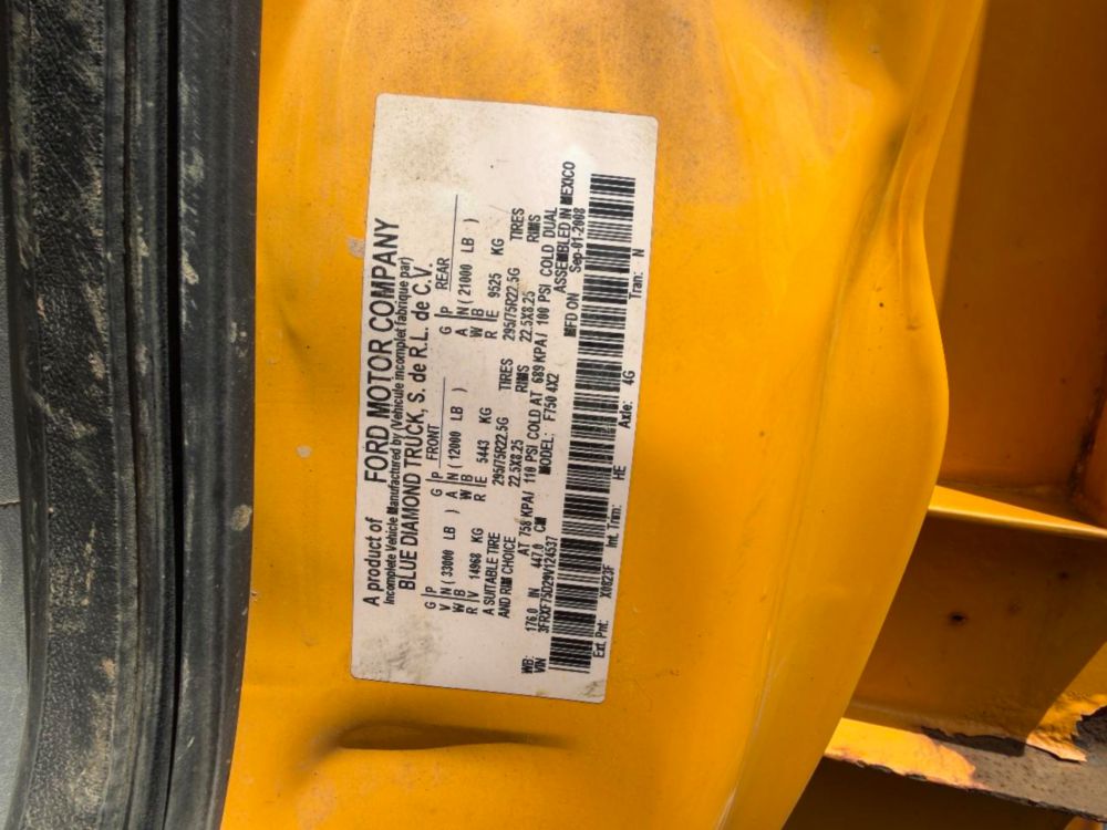 2009 Ford F-750 Terex Commander 4045 Digger Derrick