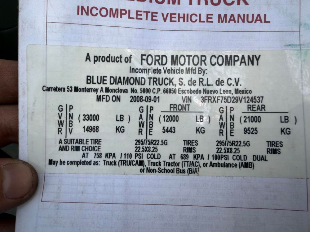 2009 Ford F-750 Terex Commander 4045 Digger Derrick