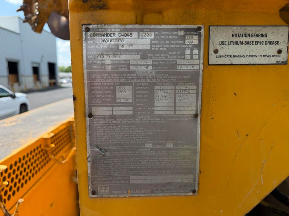 2009 Ford F-750 Terex Commander 4045 Digger Derrick