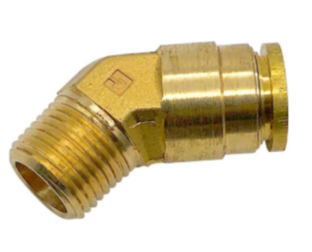 Automann Brass PLC 45 Deg NS Elbow 5/8 X 1/2in