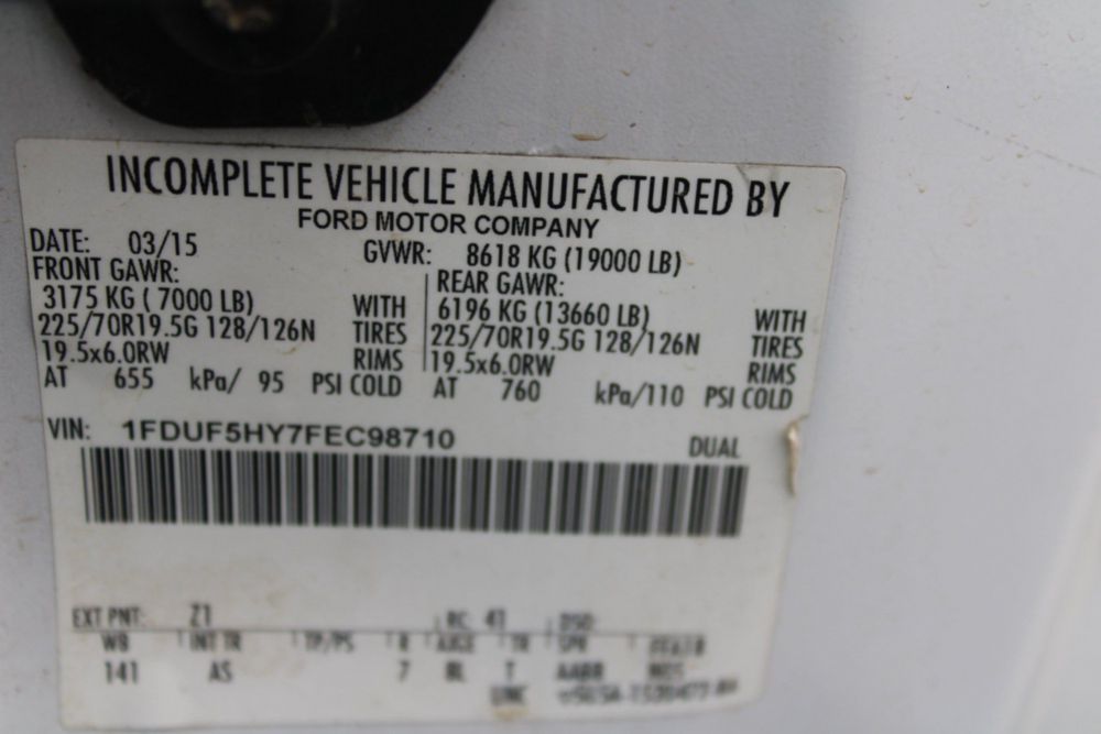 2015 Ford F-550 4x4 Terex LT-40 Bucket Truck