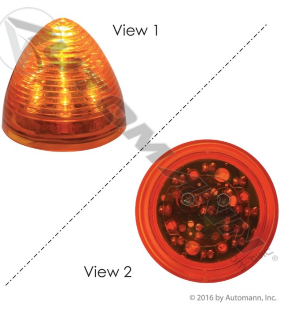 Automann Marker Light LED 2in Beehive Amber