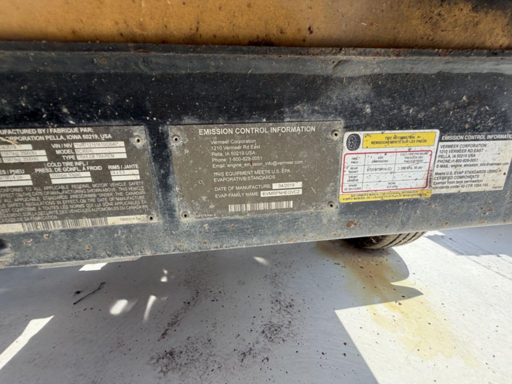2019 Vermeer BC-900XL Brush Chipper