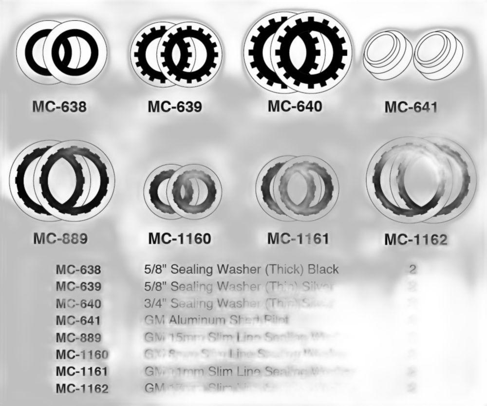 2004 & PRIOR GM SEALING WASHER