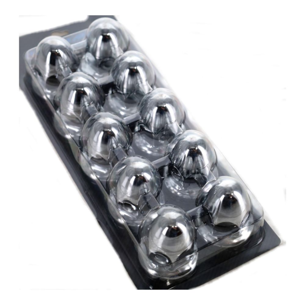 Automann Chrome Steel Push On 33MM 10PK