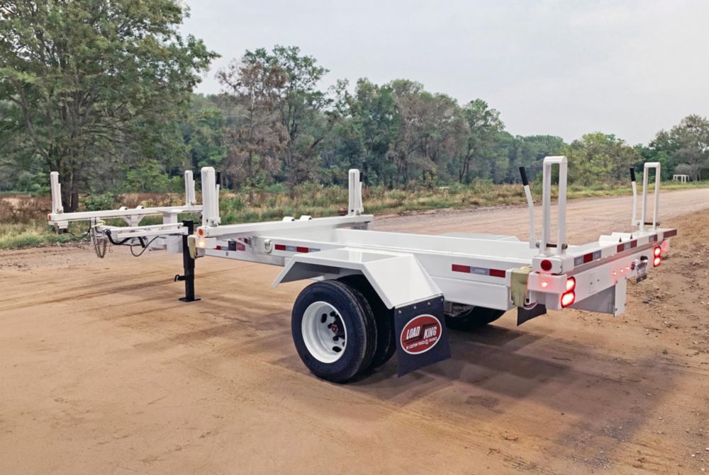 12,500 lbs 40' (Extended) Material Box Pole Trailer