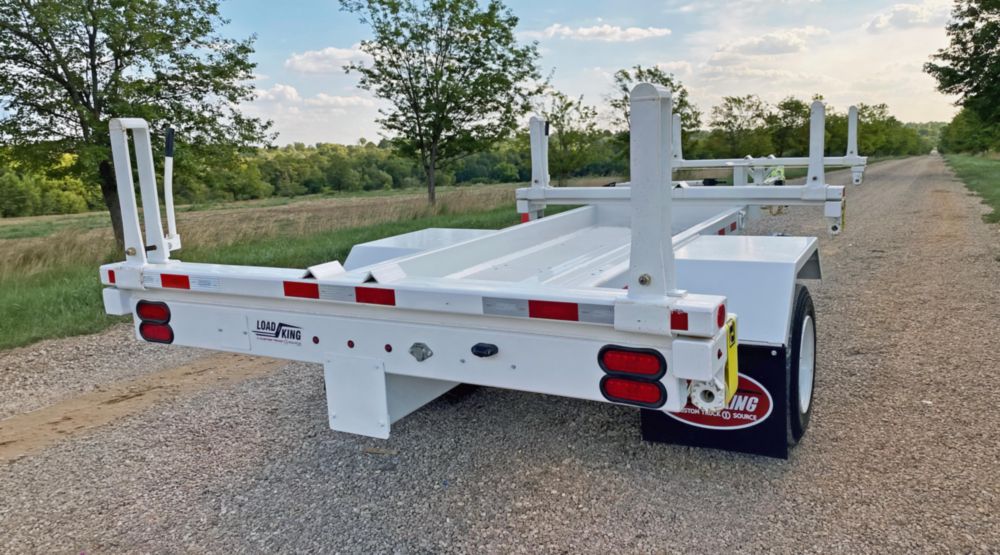 12,500 lbs 40' (Extended) Material Box Pole Trailer