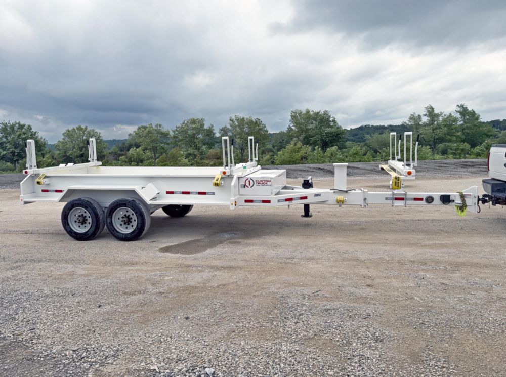14,500 lbs 40' (Extended) Material Box Pole Trailer