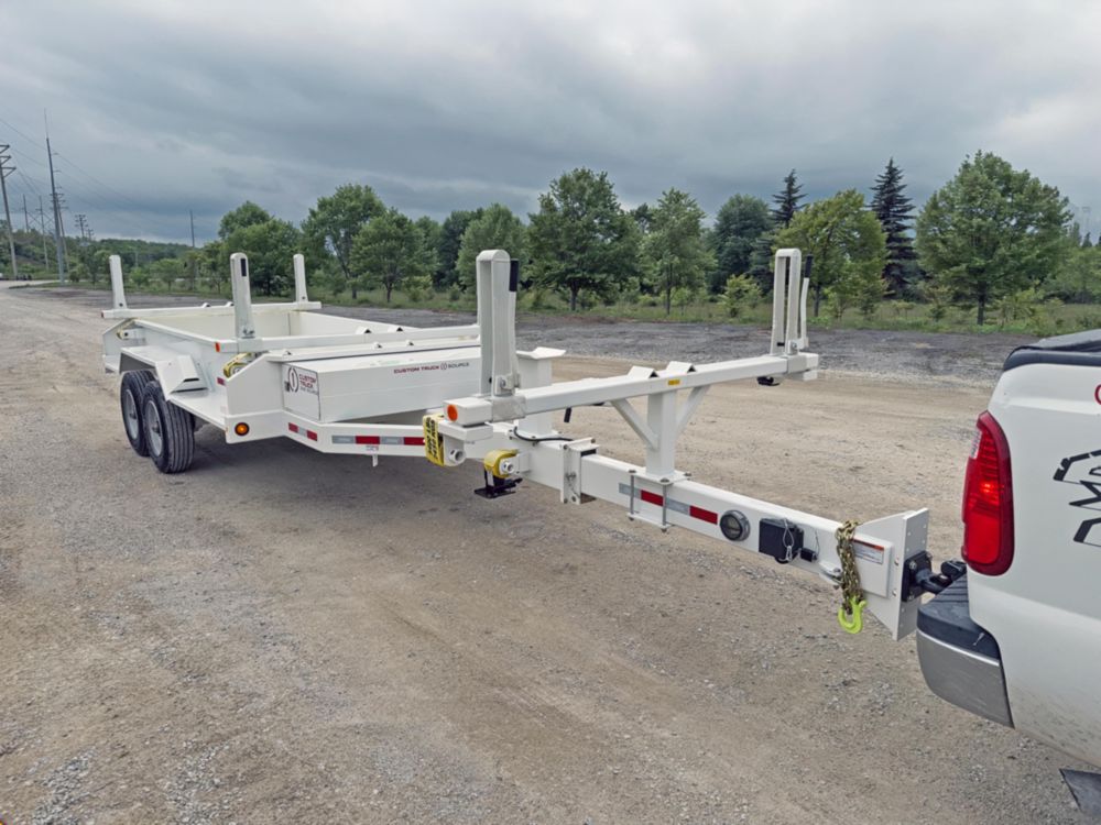 14,500 lbs 40' (Extended) Material Box Pole Trailer