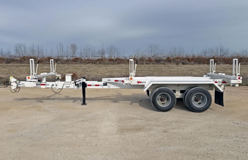 19,500 lbs 40' (Extended) Material Box Pole Trailer