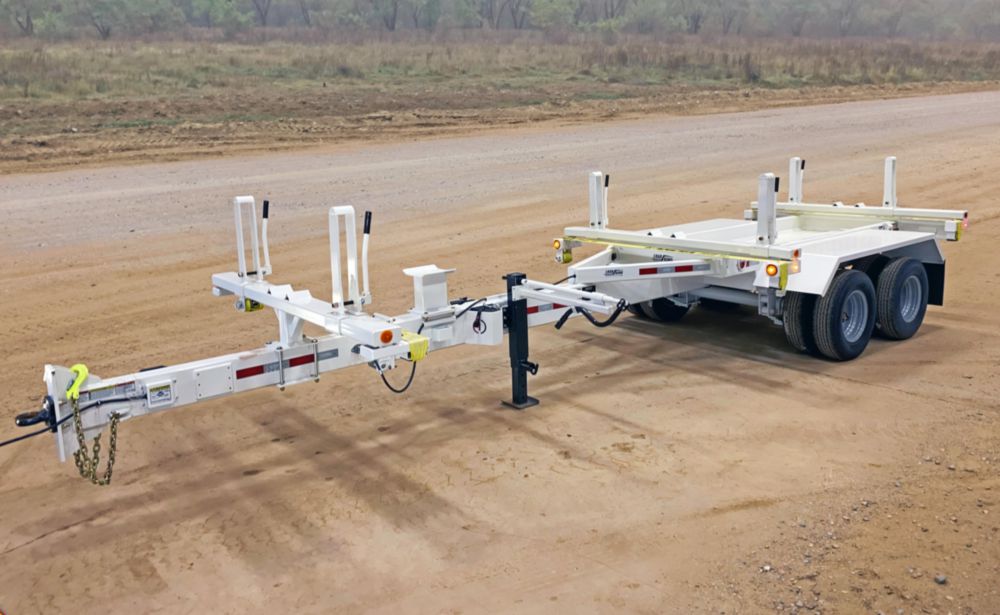 19,500 lbs 40' (Extended) Material Box Pole Trailer