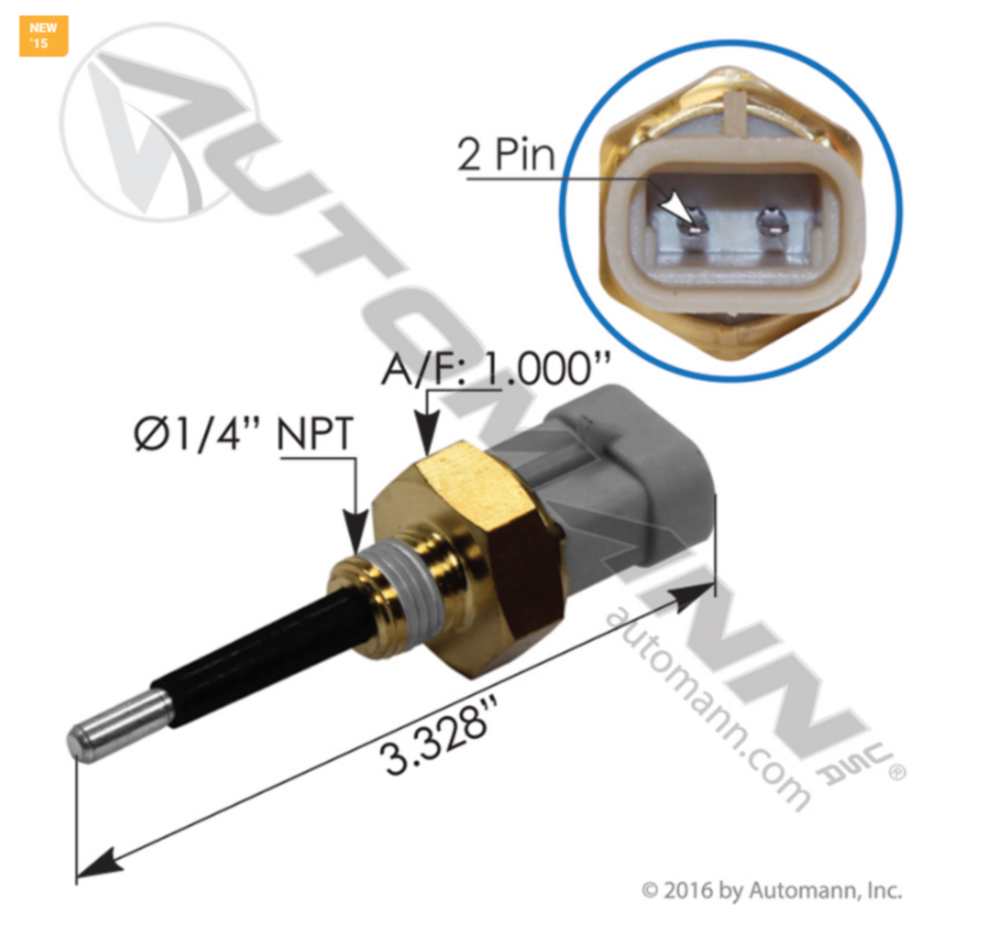 Automann Coolant Level Sensor Detroit Diesel