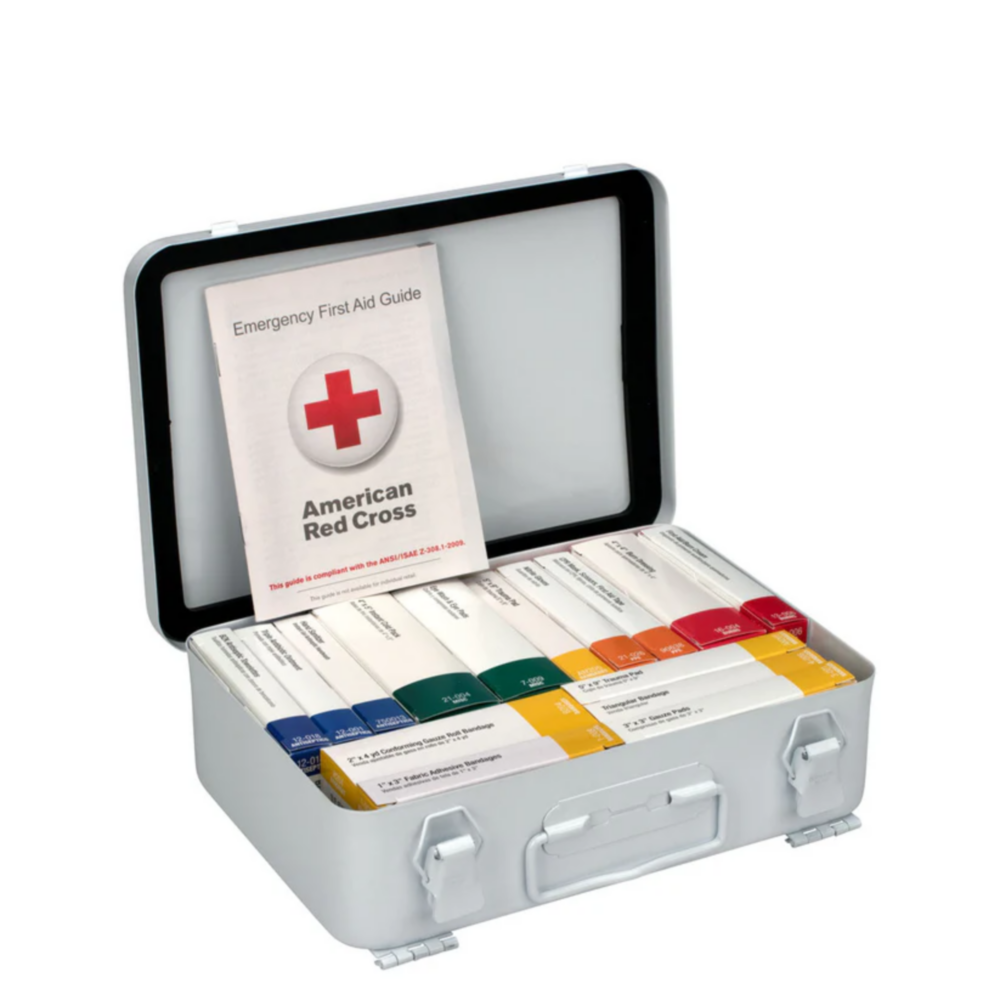 First Aid Only 25-Person Kit, Steel, Weatherproof