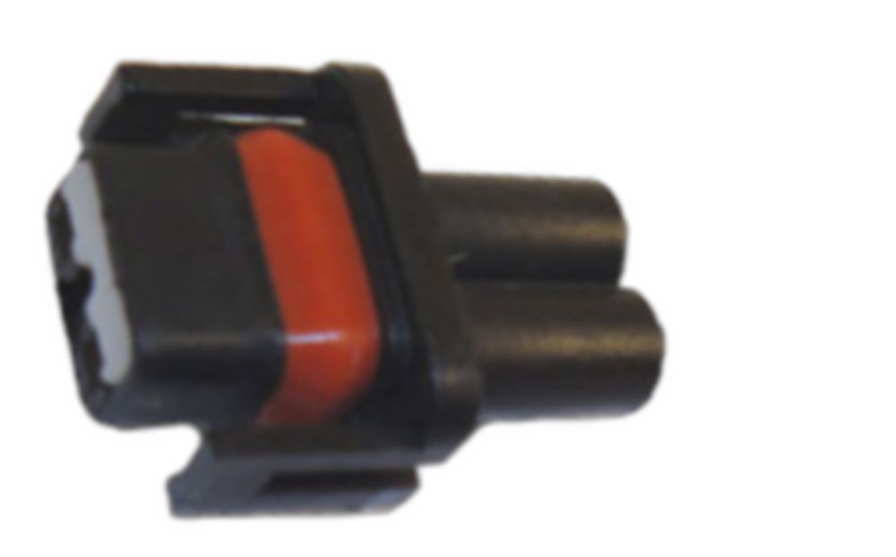 CONNECTOR BLACK/RED W/ WIRE