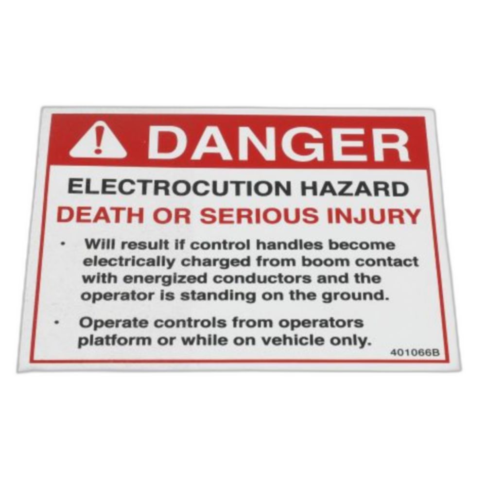 DECAL ELECTROCUTION HAZARD
