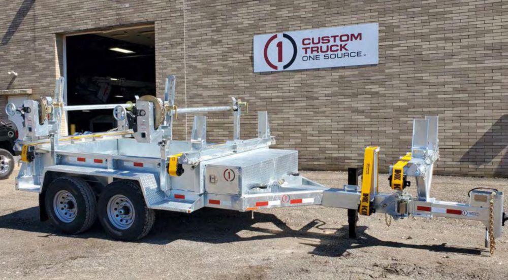 12,000 lbs 31' (Extended) Material Box Pole Trailer