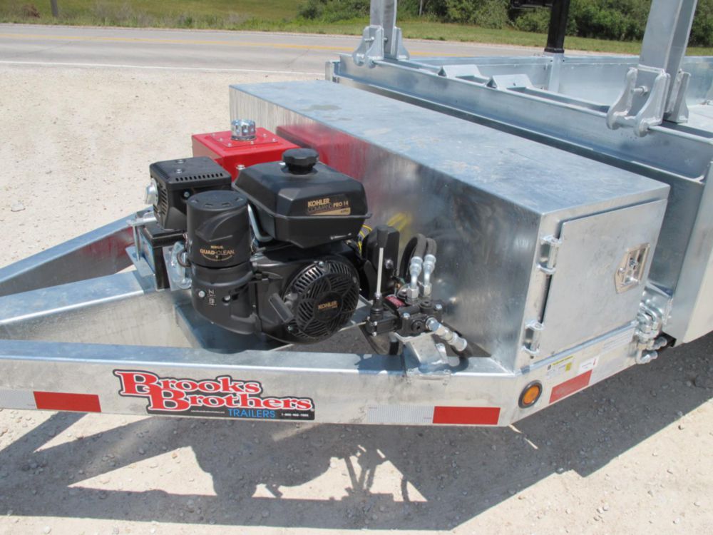 12,500 lbs 40' (Extended) Material Box Pole Trailer