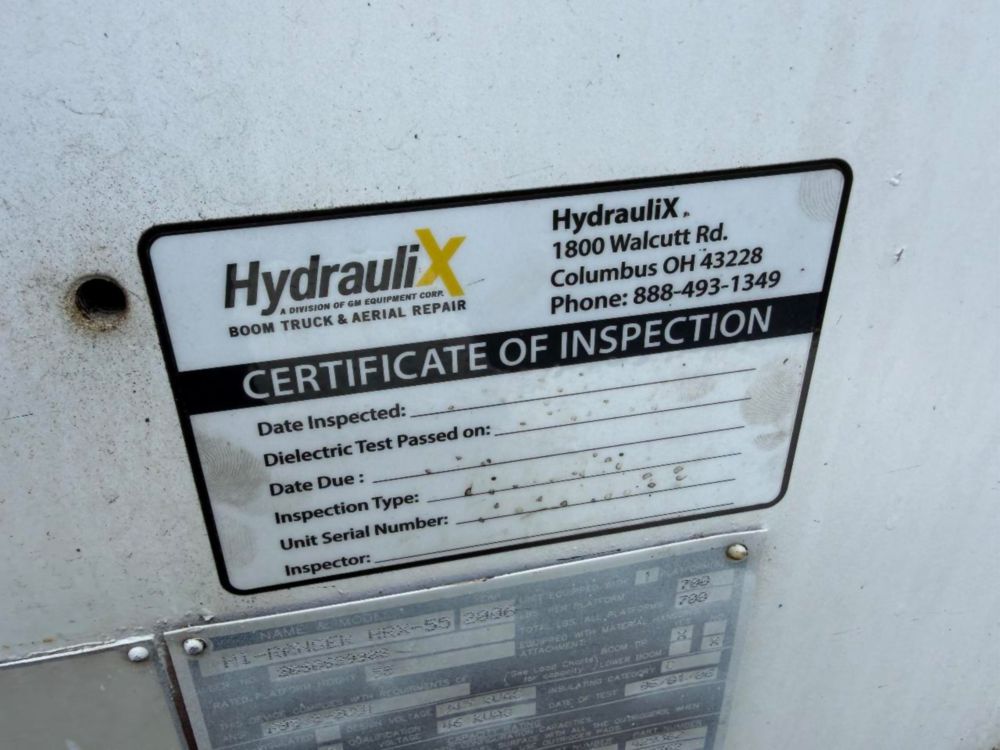 2007 Int'l 4300 Terex HRX-55 Material Handler Bucket Truck