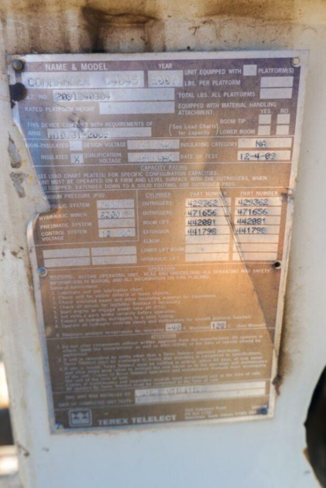 PROD TEST UNIT - NOT FOR SALE! - 2018 Versalift VST-7500-I-E108, 108 Ft. Bucket Truck