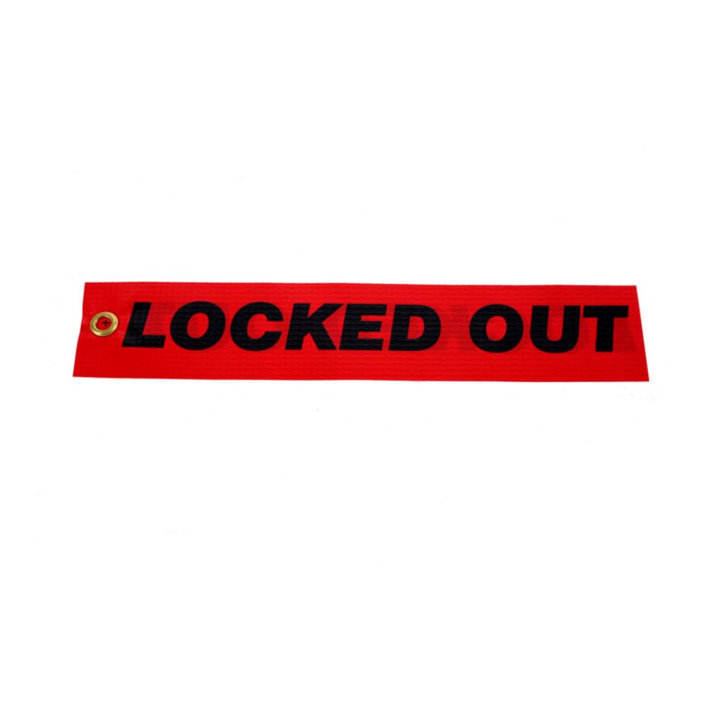 A2B FLAG-"LOCKED OUT" RED/BLAC