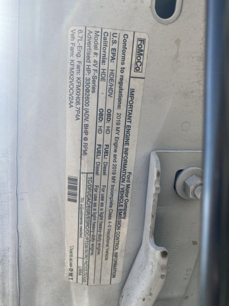 2019 Ford F550 4x4 Versalift VST-47-MHI Bucket Truck