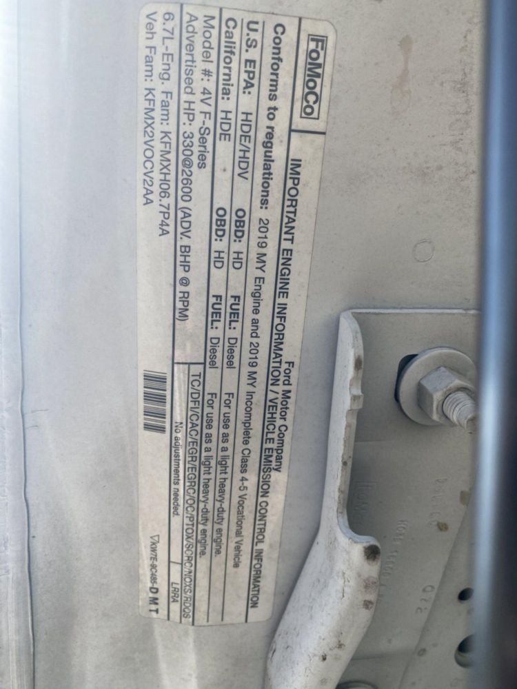 2019 Ford F550 4x4 Versalift VST-47-MHI Bucket Truck