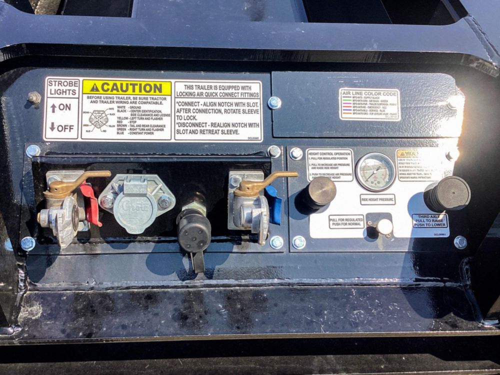 55 tons 53' x 8'6" 22,645 lbs Triple Axle Lowboy Trailer