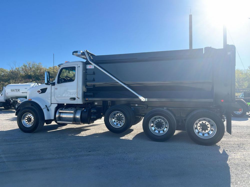 2025 Peterbilt 567 8x4 16' Ox Bodies Dump Truck