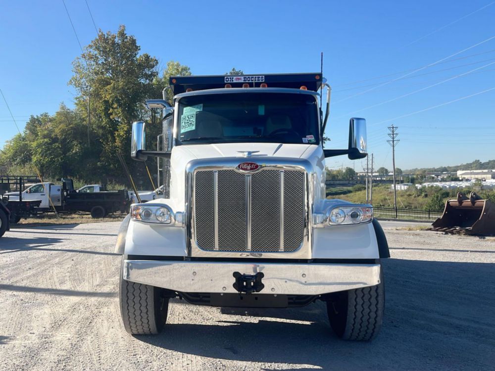 2025 Peterbilt 567 8x4 16' Ox Bodies Dump Truck