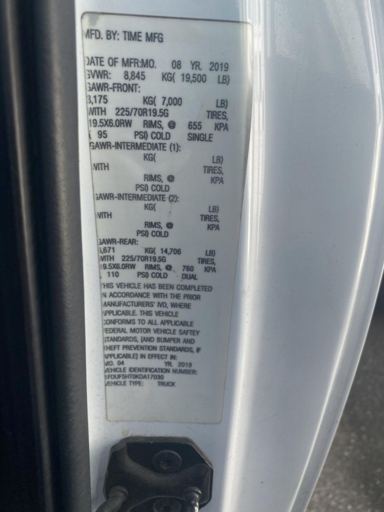 2019 Ford F550 4x4 Versalift VST-47-MHI Bucket Truck