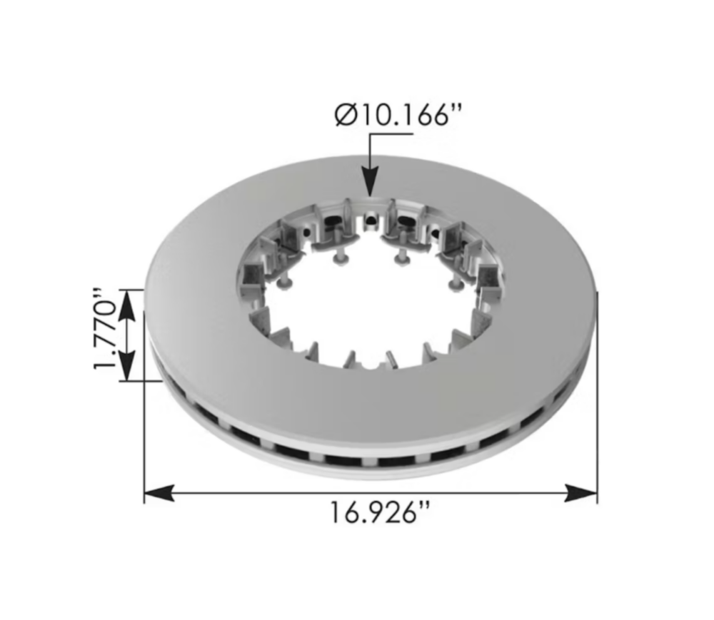 Automann Air Disc Rotor 16.926in