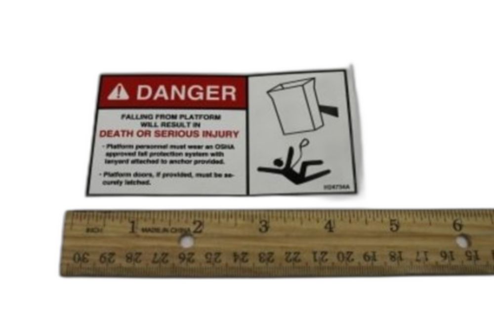 DECAL, FALLING FROM PLATFORM