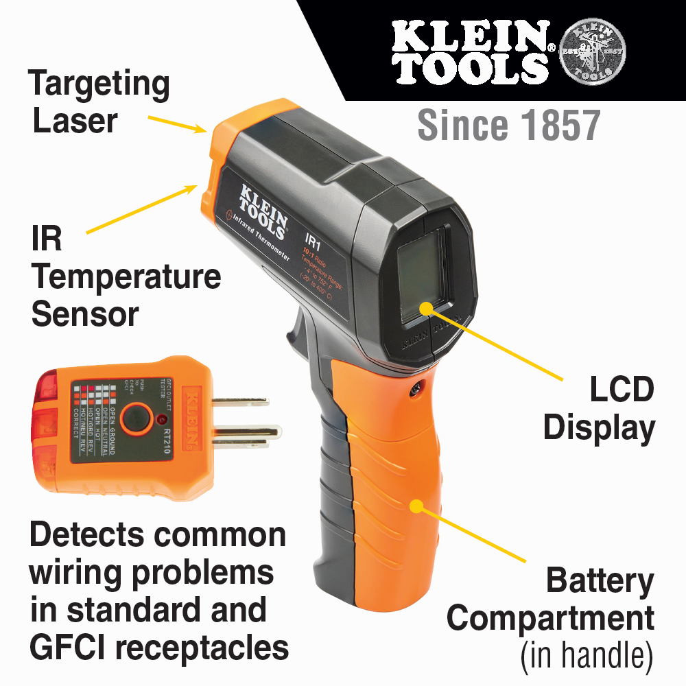 Klein Tools 10:1 Infrared Thermometer