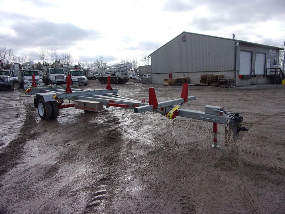 12,000 lbs 40' (Extended) Material Box Pole Trailer