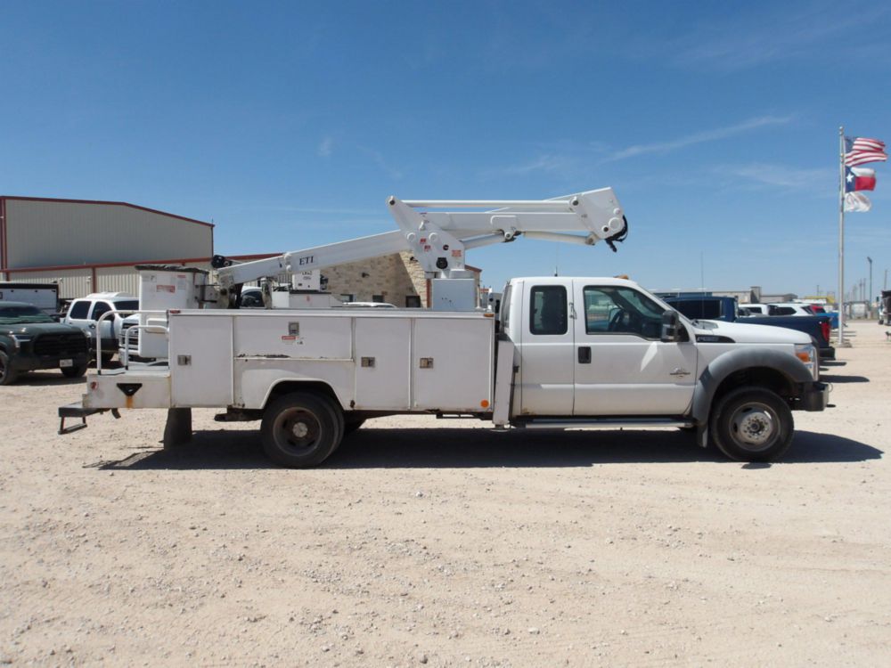 2011 Ford F-550 4x4 ETI ETC-37IH Bucket Truck