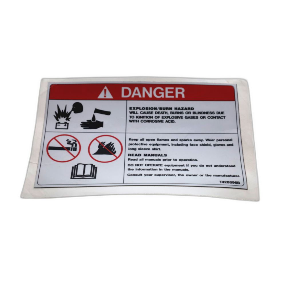 EXPLOSION / BURN HAZARD DECAL