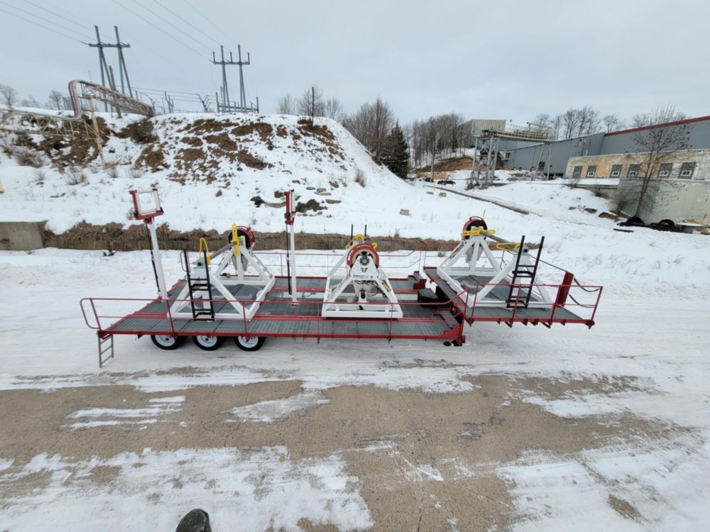 3 Reel 30,000 lbs Trailer