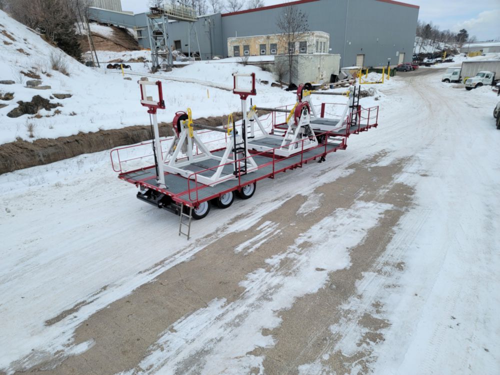 3 Reel 30,000 lbs Trailer