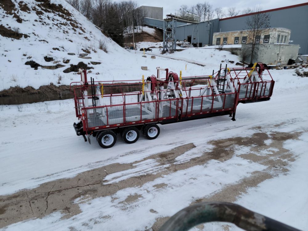 3 Reel 30,000 lbs Trailer