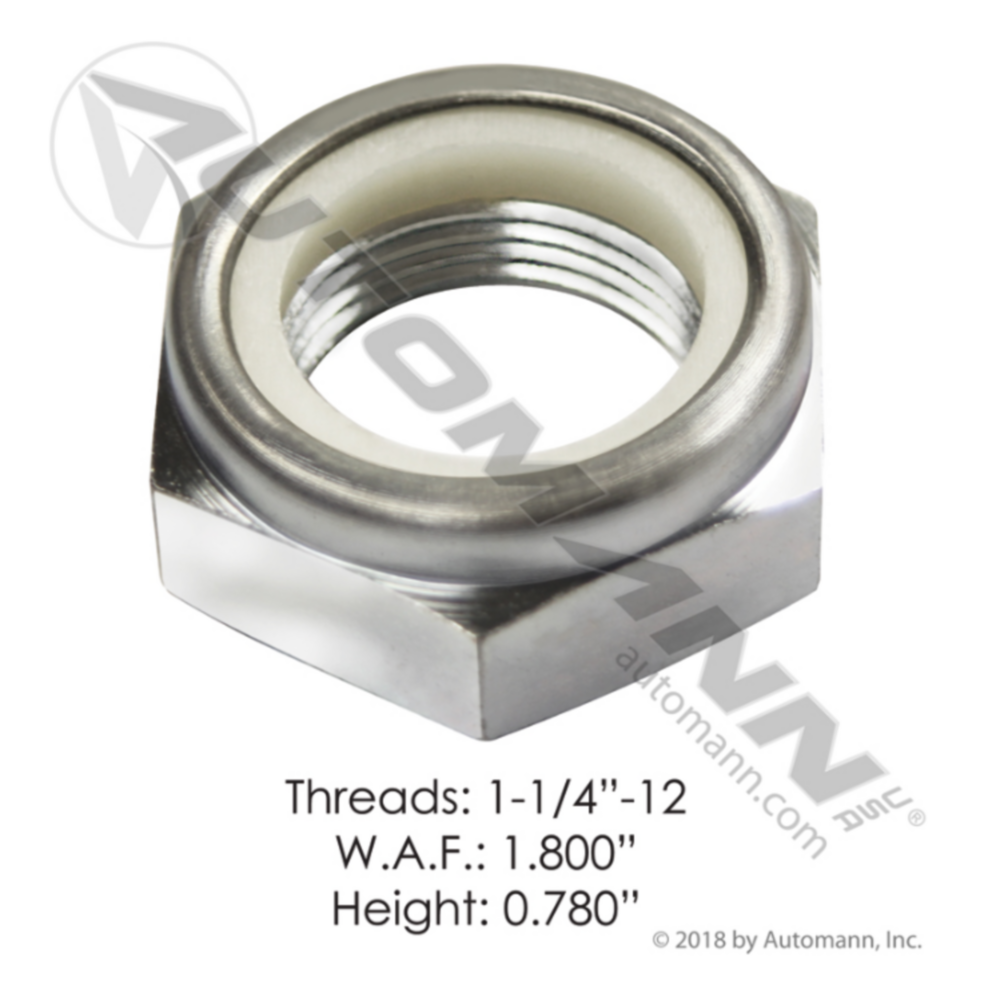 Automann Elastic Stop Nut 1-1/4in-12