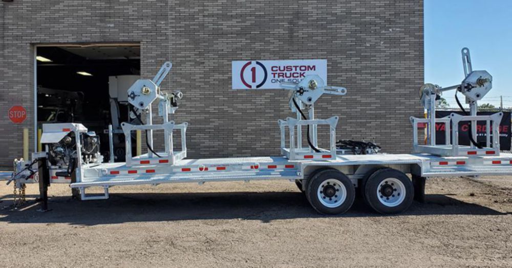 3 Reel 24,000 lbs Trailer