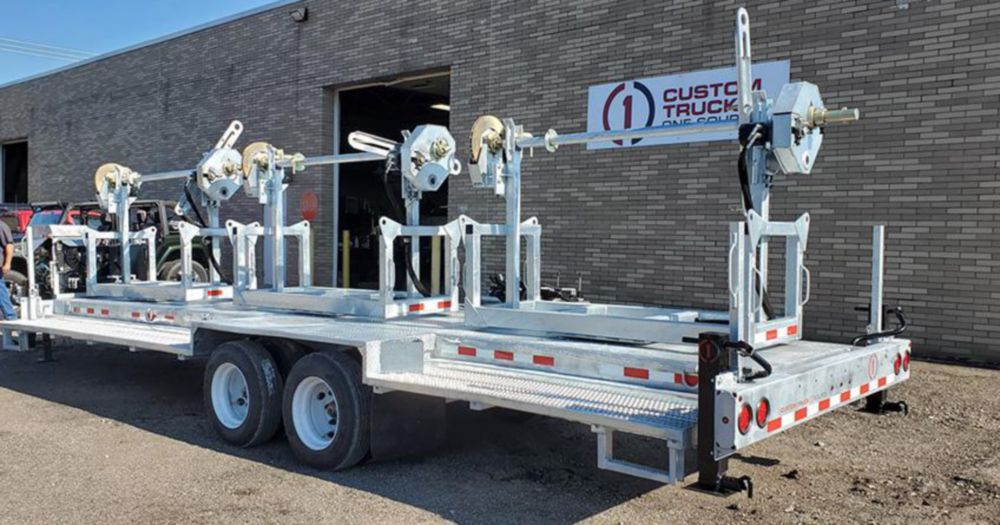 3 Reel 24,000 lbs Trailer