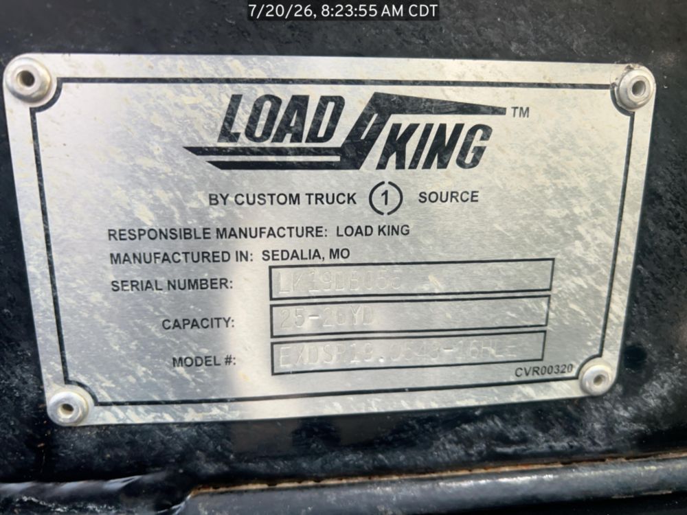 2026 Peterbilt 567 10x4 19' Load King Dump Truck