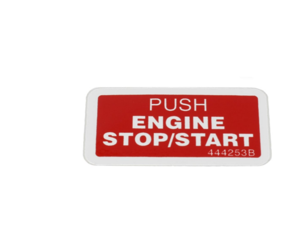 ENGINE START/STOP DECAL