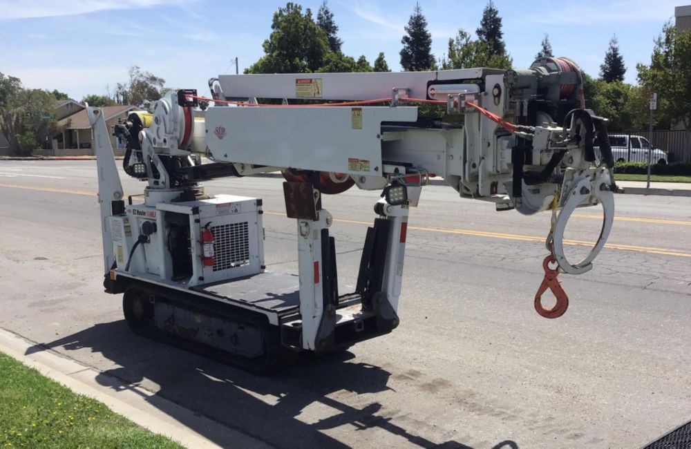 2017 SDP EZ Hauler 55MLP Mini Digger Derrick With SDP Support Trailer.