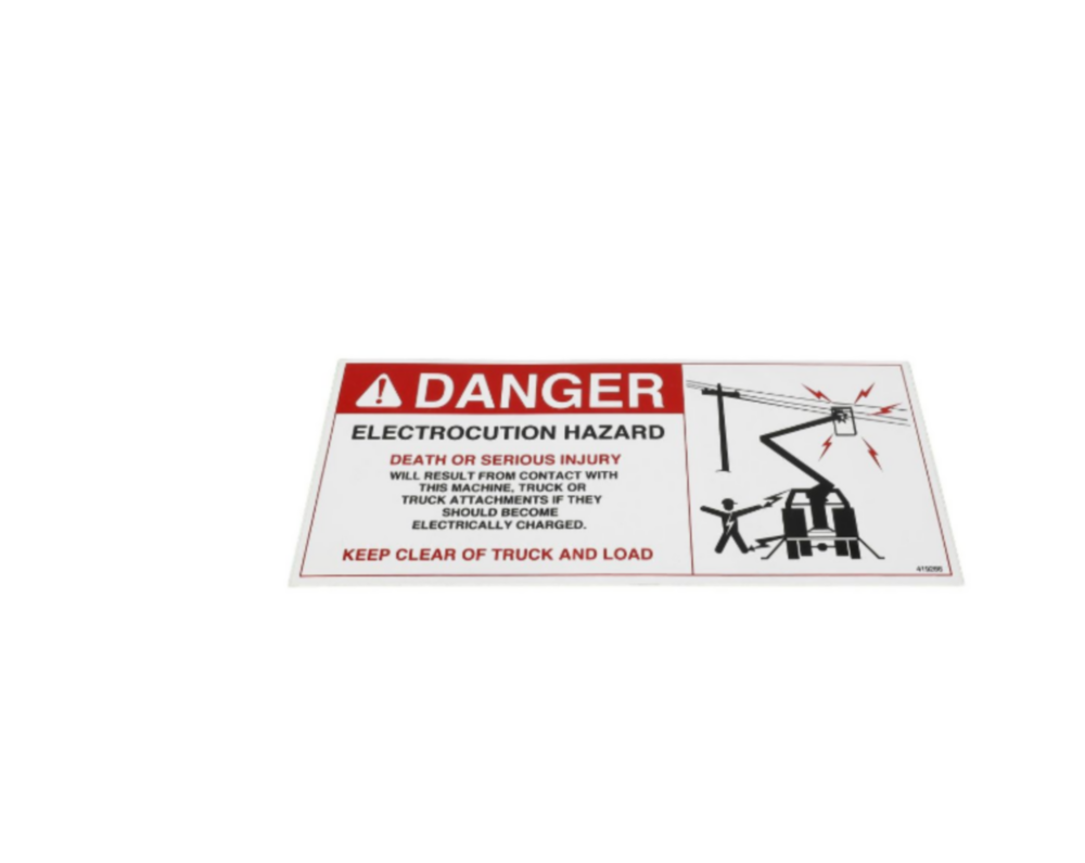 DECAL ELECTROCUTION HAZARD BUC