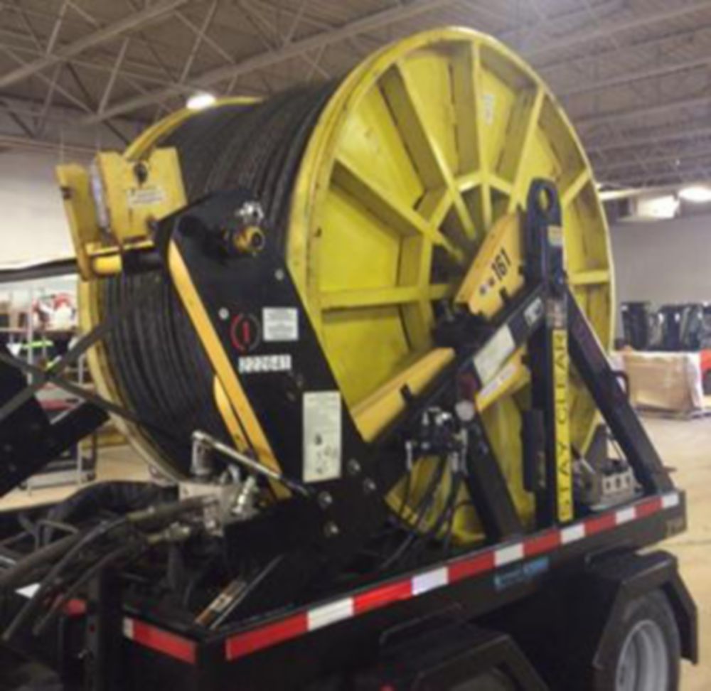 22,000 ft of 7/8 in (22 mm) Steel Rope on Reel