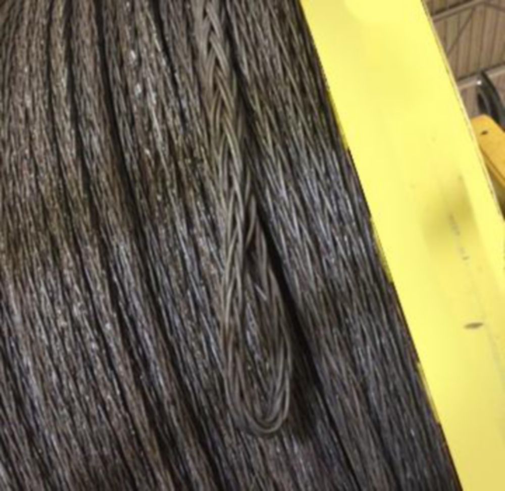 22,000 ft of 7/8 in (22 mm) Steel Rope on Reel