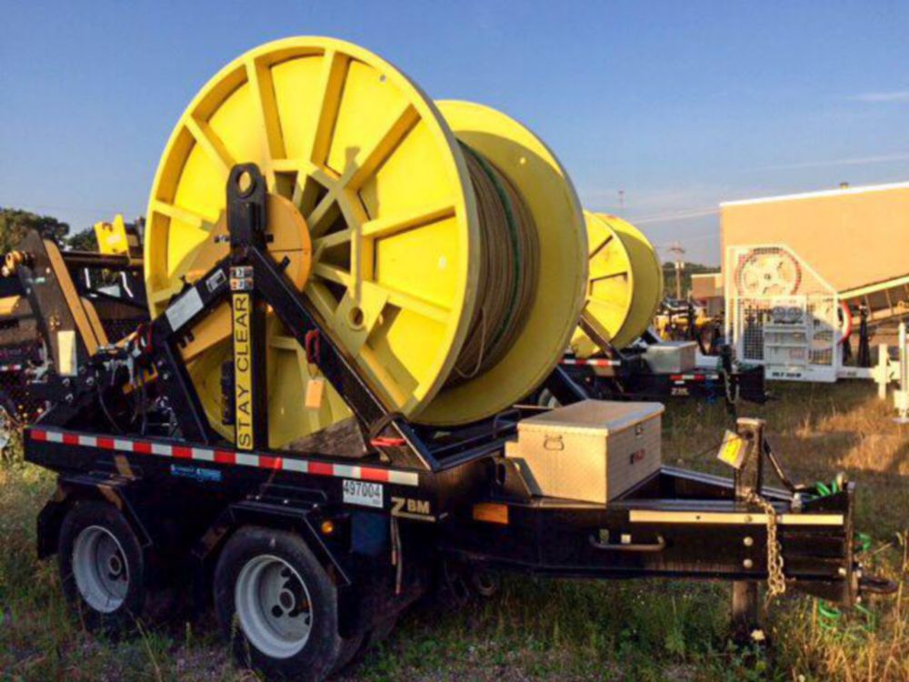 25,000 ft of 5/8 in (16 mm) Steel Rope on Reel